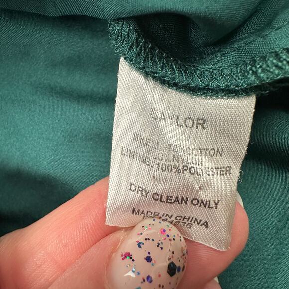 Saylor Dress Womens Medium Green Rosemary Open Back Lace Party Cocktail Holiday - Picture 8 of 12